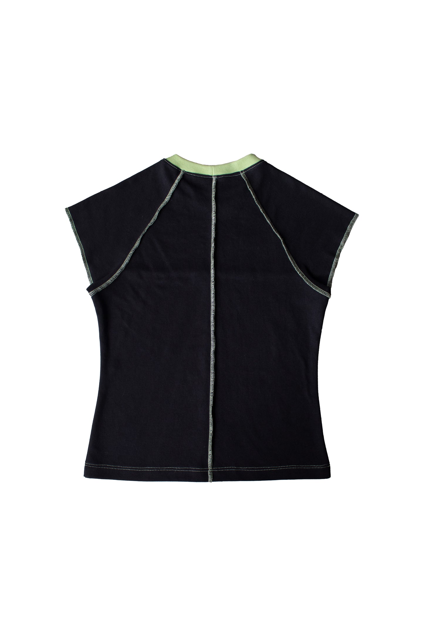 PARCHADO TOP / negro con polka dots