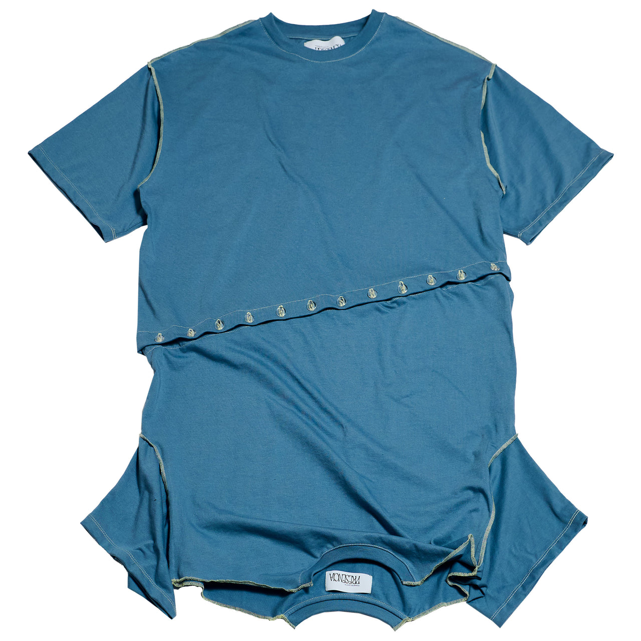 2 EN 1: CAMISETA & VESTIDO / azul acero
