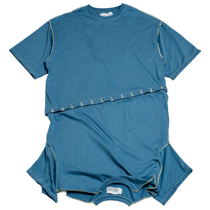 2 EN 1: CAMISETA & VESTIDO / azul acero