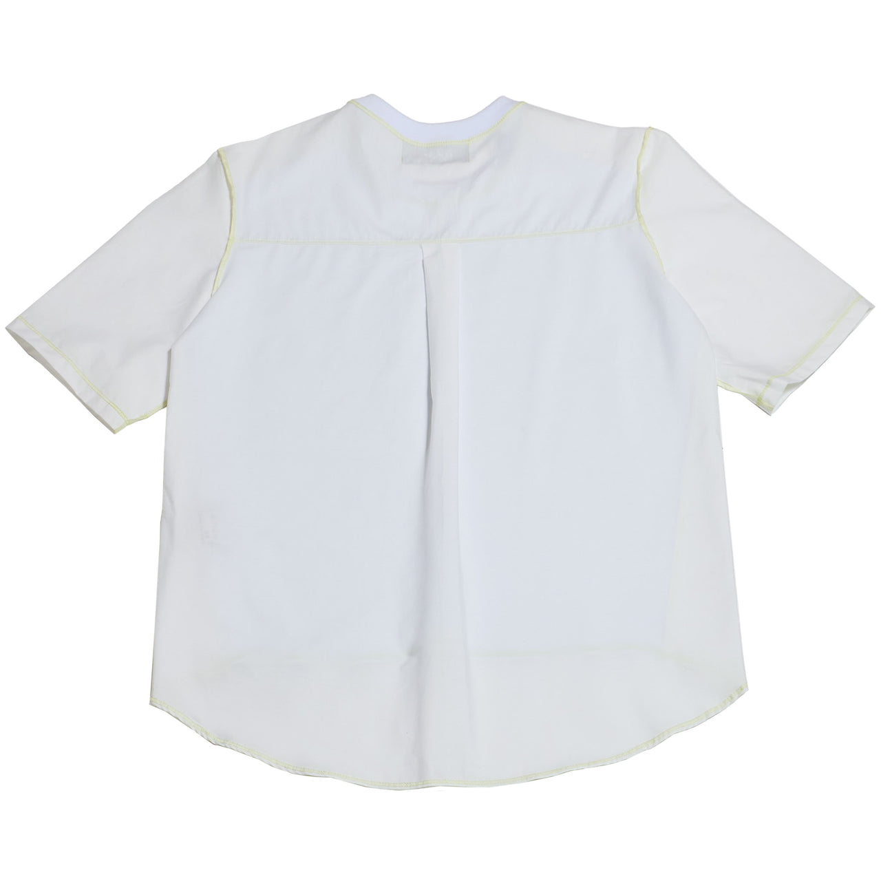 1/2 CAMISA 1/2 SUDADERA MANGA CORTA / blanco