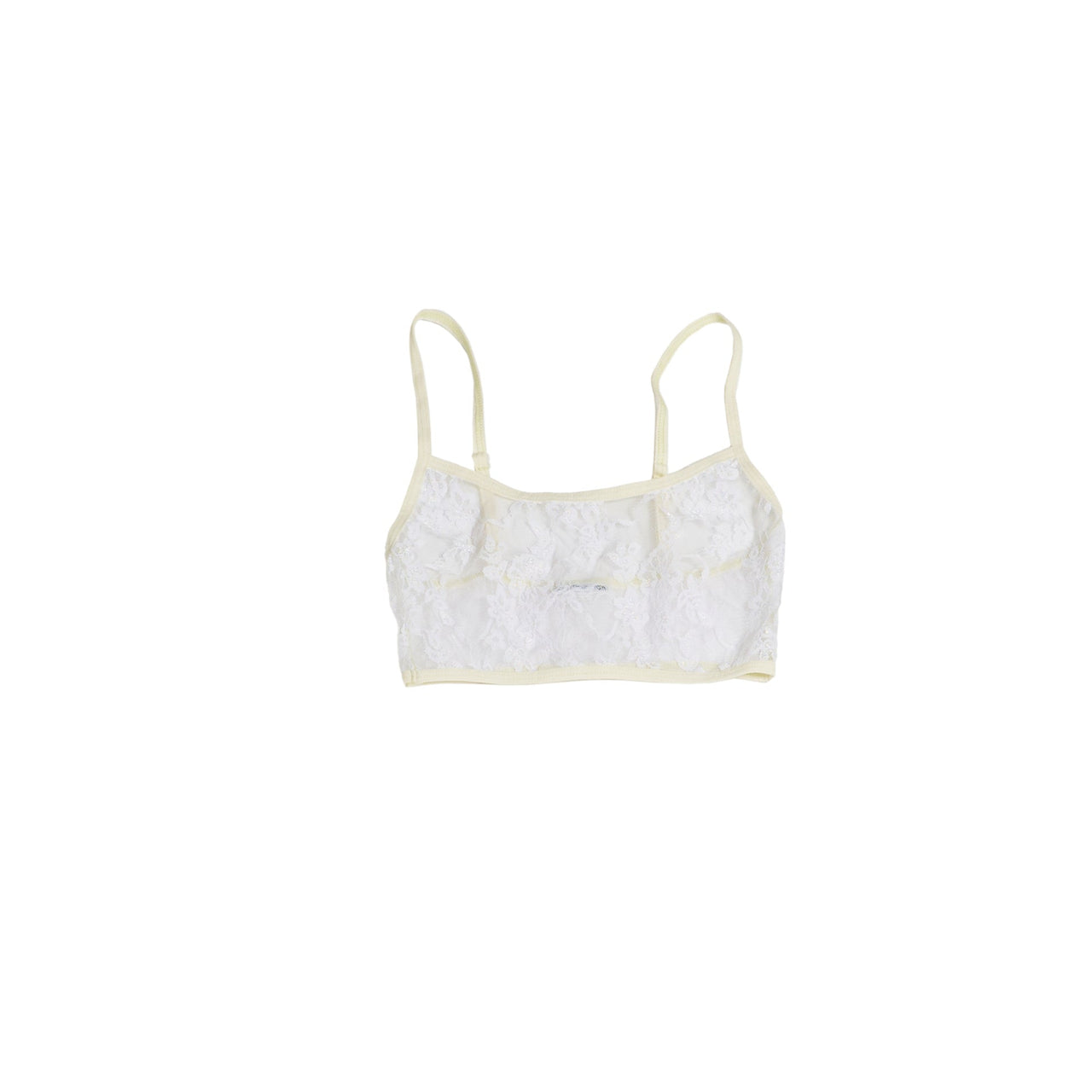 BRALETTE RESTOS ENCAJE / blanco-hueso