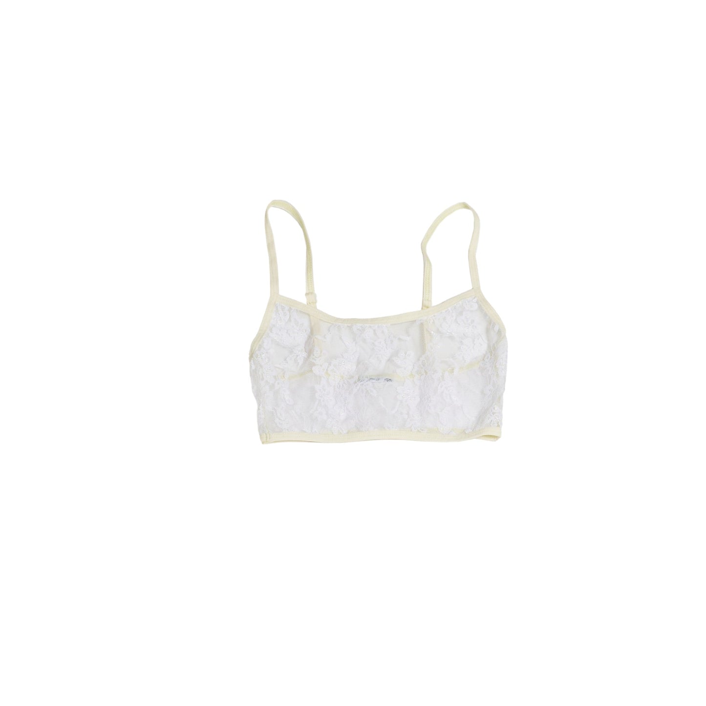 BRALETTE RESTOS ENCAJE / blanco-hueso
