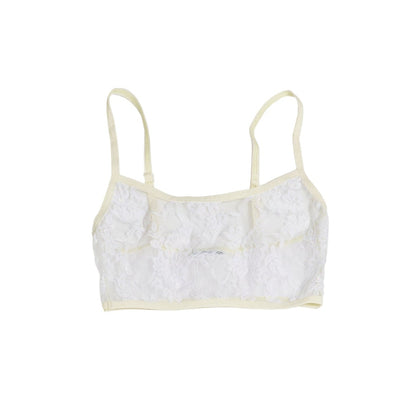 BRALETTE RESTOS ENCAJE / blanco-hueso