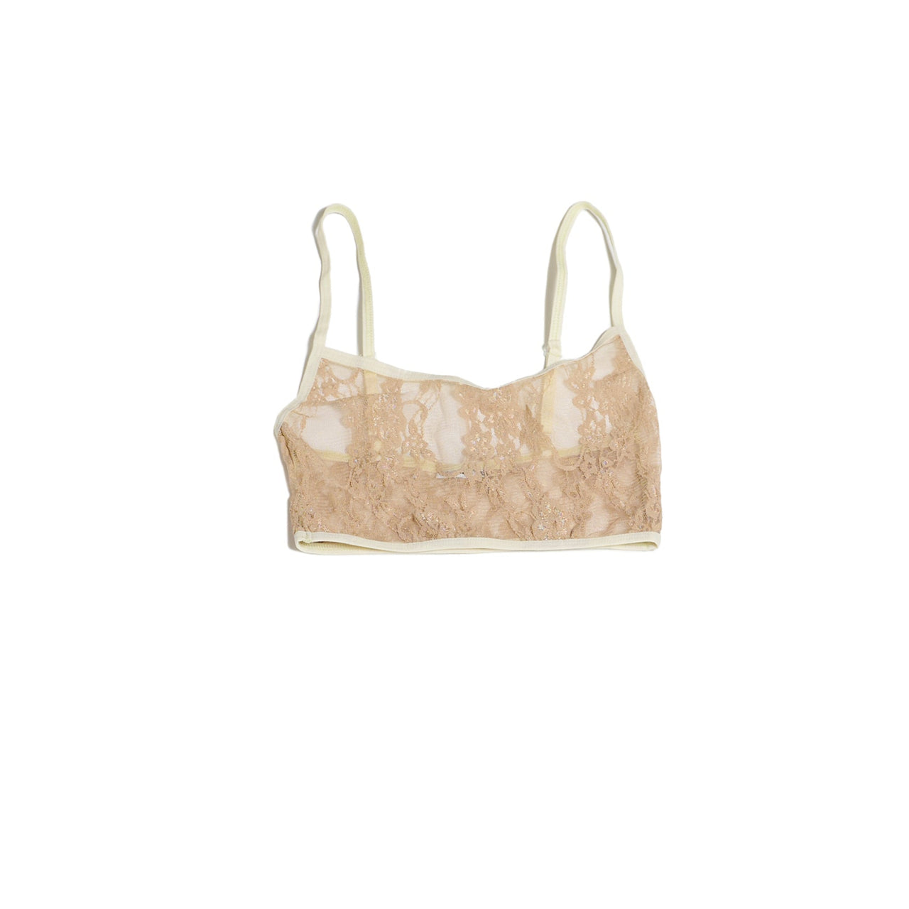 BRALETTE RESTOS ENCAJE / beige-champagne