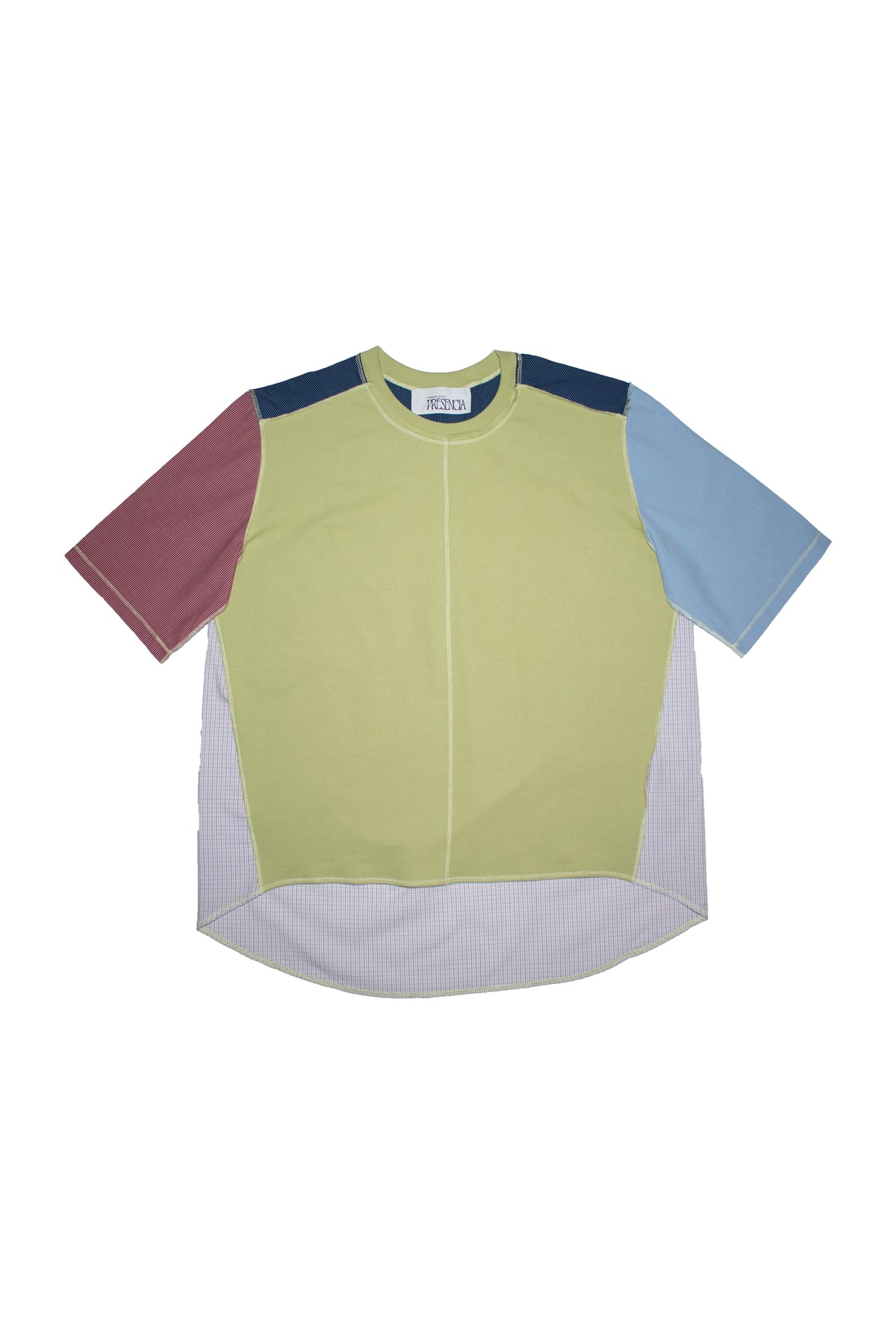 1/2 CAMISA 1/2 SUDADERA MANGA CORTA / verde, multicolor